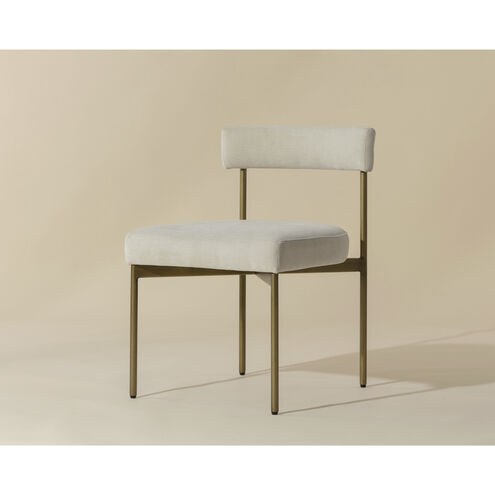 Seneca Antique Brass / Danny Ivory Dining Chair, Set Of 2